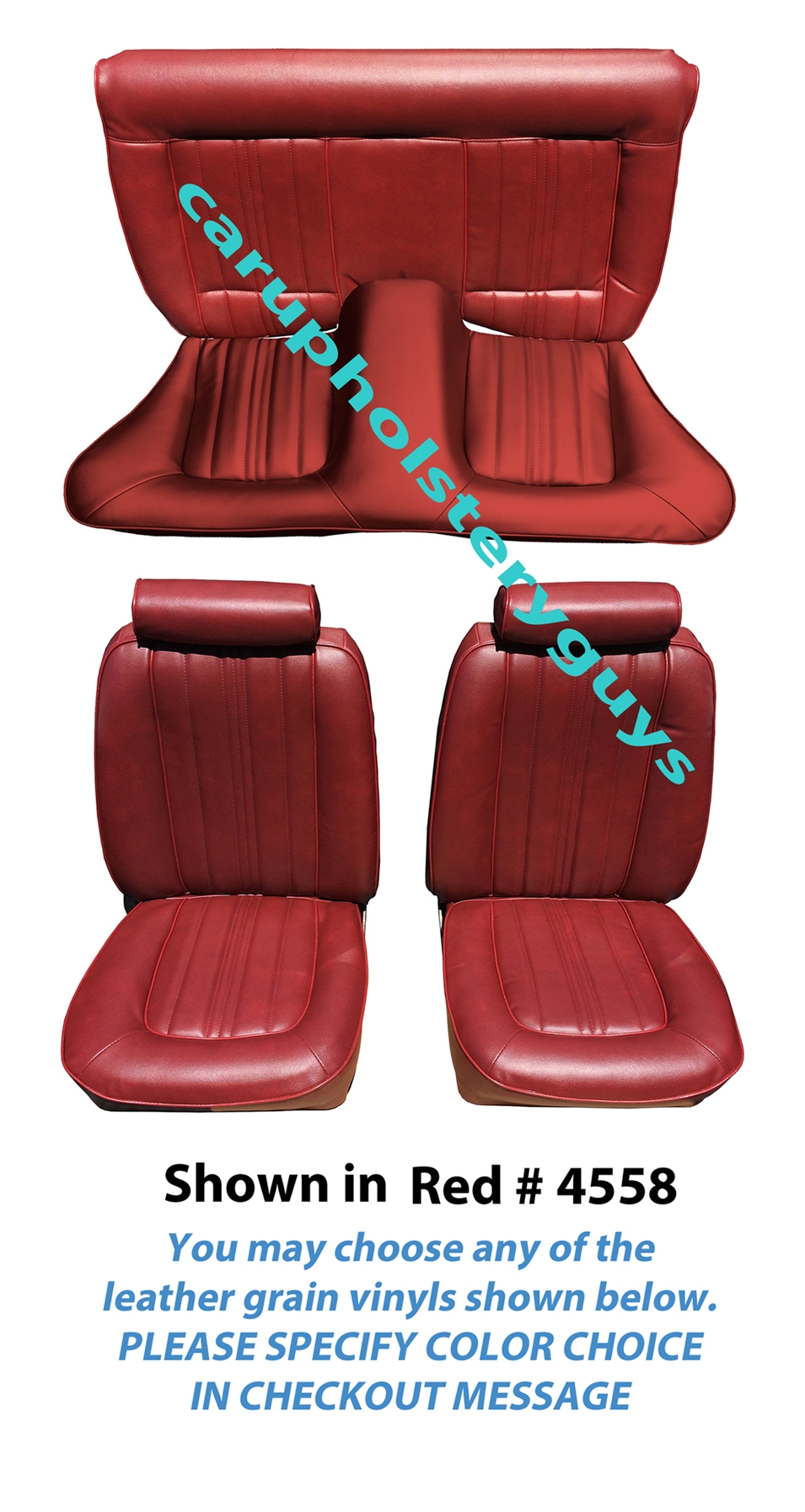 Ford Mustang Factory Replacement Seat Covers 1974 77 Vertical Factory Replacement Covers These Seat Are For The 1974 To 1977 Ford Mustang And Both Front Buckets Including Headrest
