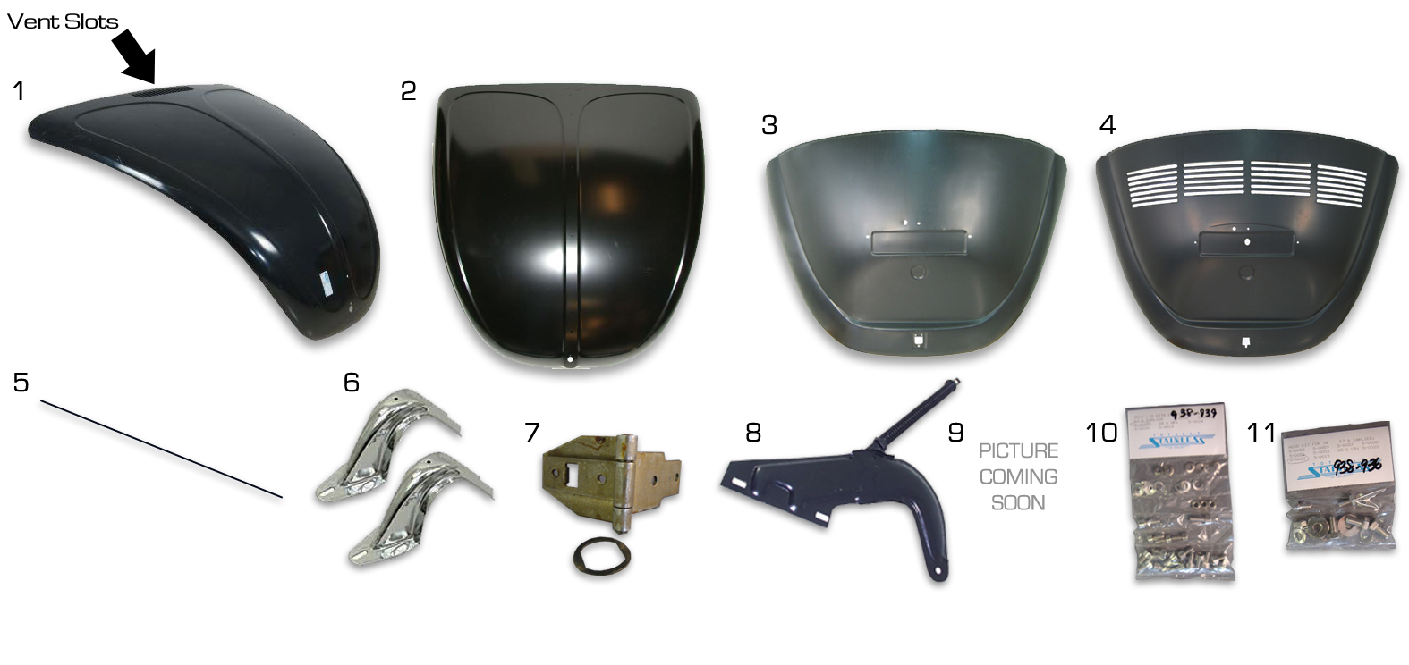 Volkswagen Beetle Hoods and Deck Lids