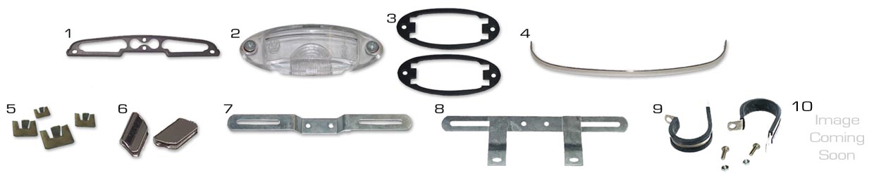Chrome sur lampe de plaque d'immatriculation Liscense2