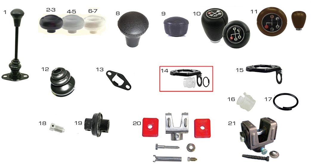 Volkswagen Beetle Shift Levers, Knobs & Parts