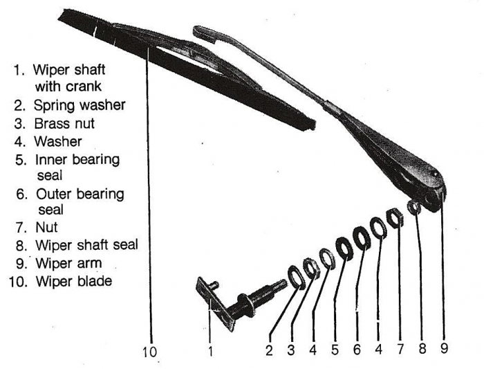 Volkswagen Beetle Windshield Washer and Wiper Parts