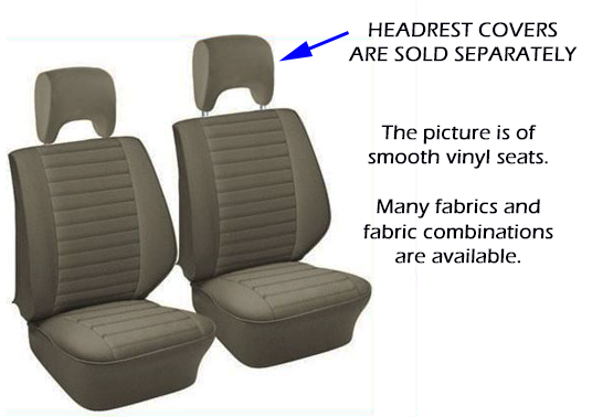 Front Bucket Seat Covers Pairbasketweave Vinylseat Headrest - Bucket Seat Covers With Headrest
