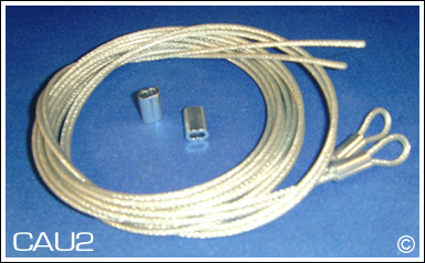 Pair Of Convertible Top Side Tension Hold Down Cables For Mazda Miata 1990-1997 – Steel, Direct Replacement