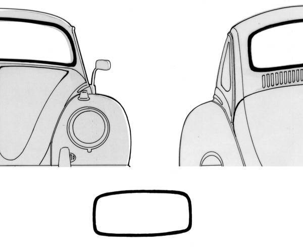 Windshield Seal For 1965-1977 Volkswagen Beetle – 96432SS, Fits All Years