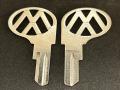 2 VW Key Blanks For Volkswagen Beetle Bug 1967-1970 (67-70) - WS Brand, Metal, US Warehouse