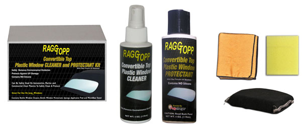 RaggTopp Convertible Top Plastic Window Cleaner and Protectant Kit