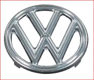 VW BUG EMBLEM Wheels Logo BEETLE TYPE1 Circle Round Volkswagen Chromed 70mm