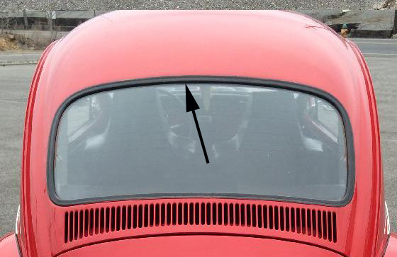Beetle Rear Window Induction Volkswagen Beetle Seals: Rear Window-Sedan