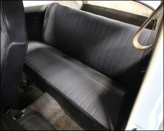 Full Set Front-Rear 1970-1972 Empi 4639 Vw Bug Black Vinyl Seat Covers