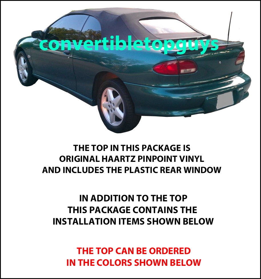 Details About Chevrolet Cavalier Pontiac Sunfire Convertible Top Do It Yourself Pkg 1995 98