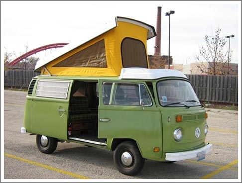 vw pop up van